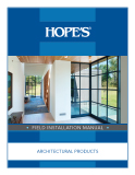 Field Installation Manual: Architectural Products